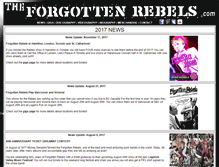 Tablet Screenshot of forgottenrebels.com